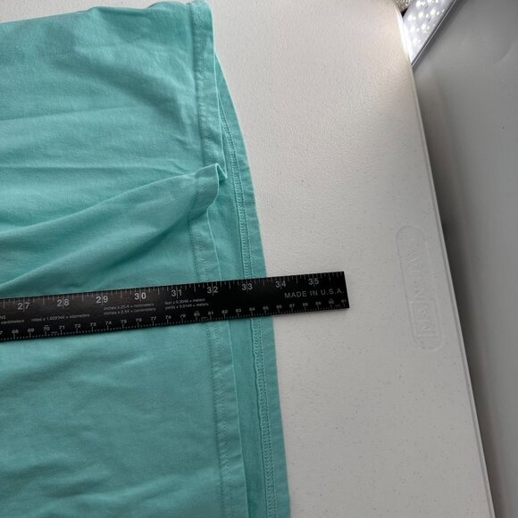 Goodnight Kiss Womens Turquoise Beach Happy Graphic Short Sleeve T-Shirt Dress L - Picture 4 of 5